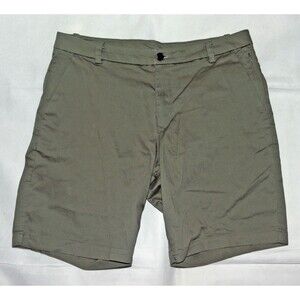 Lululemon Commission  Men's Green LM7AAAS Stretch Chino Shorts Size 33